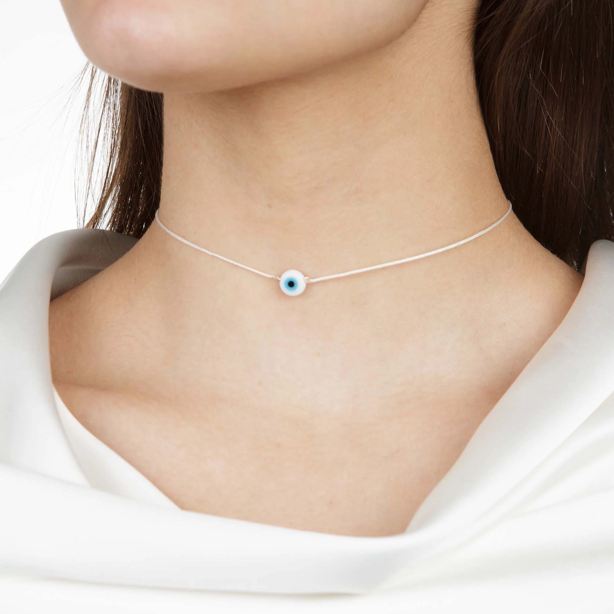 Nazar Evil Eye Choker — Handmade Protection Necklace