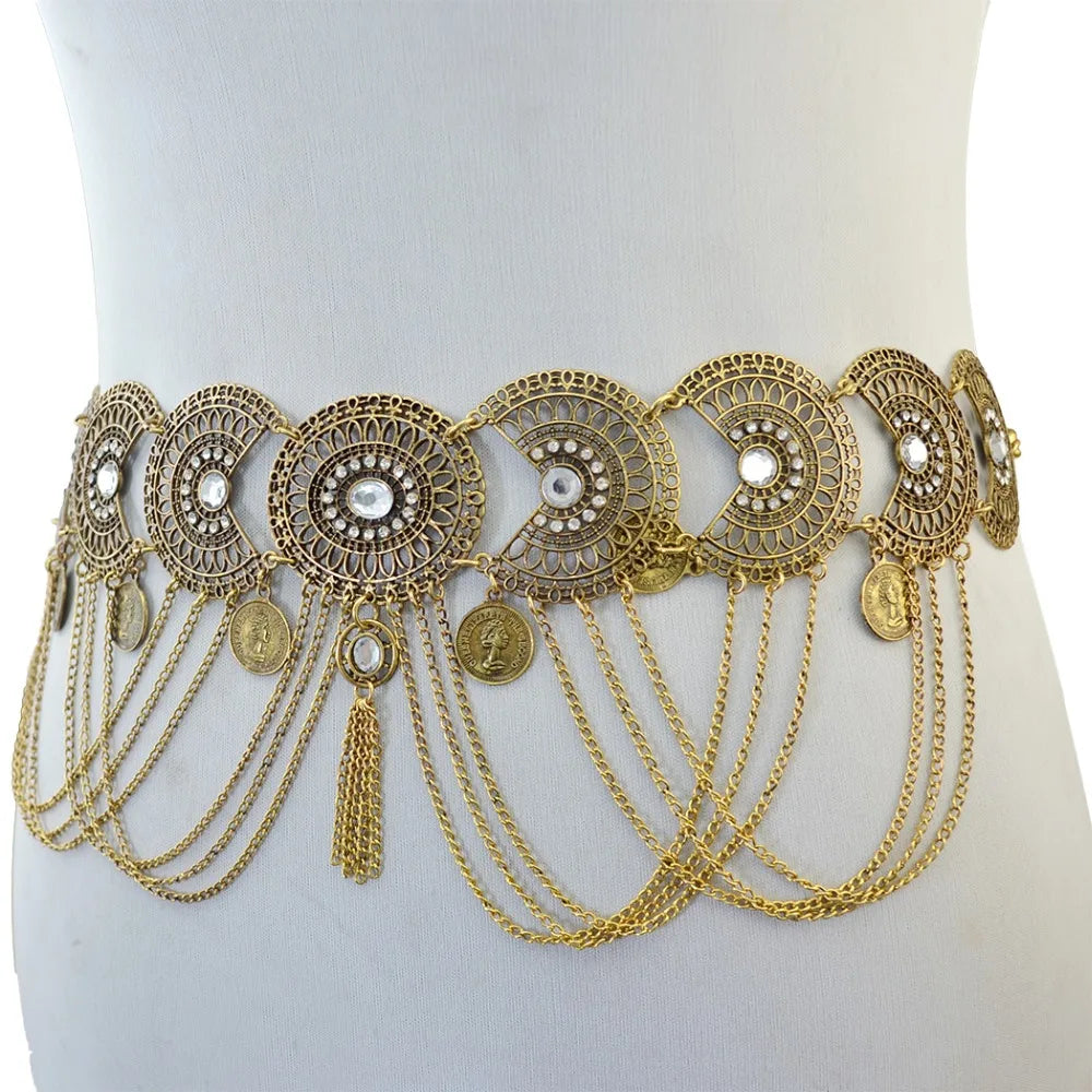 Atlas Coin Belt — Moroccan Tribal Body Chain