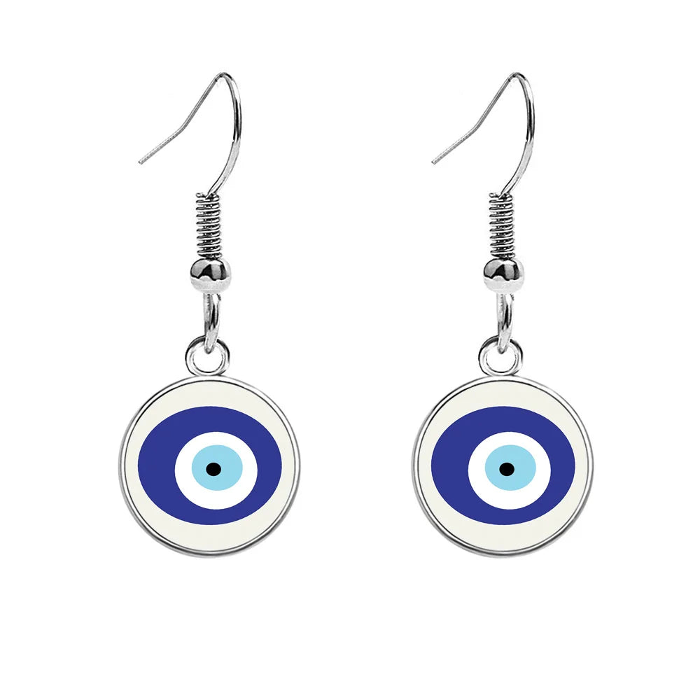 Nazar Evil Eye Earrings — Moroccan Talisman Drops