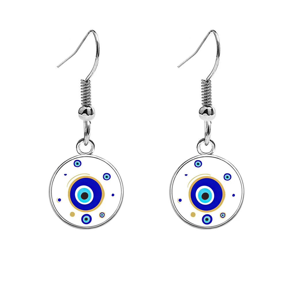 Nazar Evil Eye Earrings — Moroccan Talisman Drops