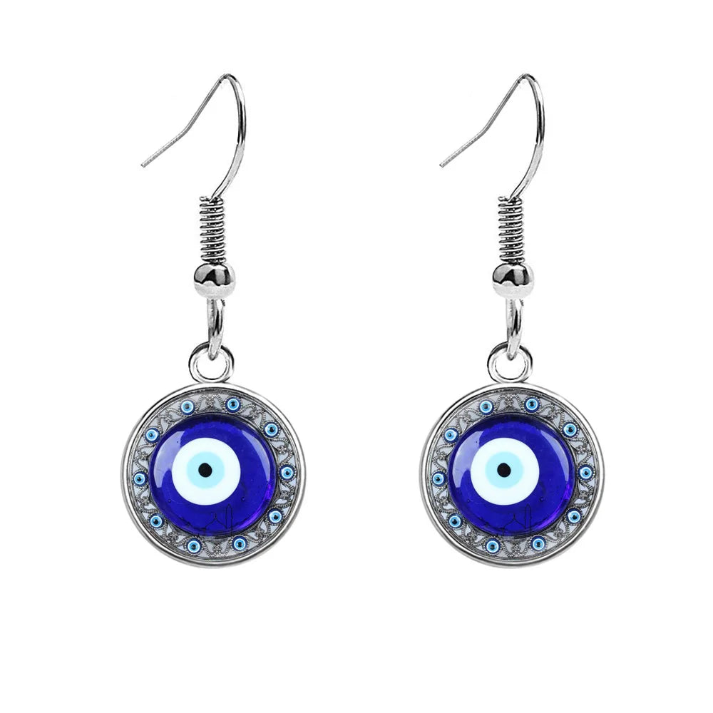 Nazar Evil Eye Earrings — Moroccan Talisman Drops