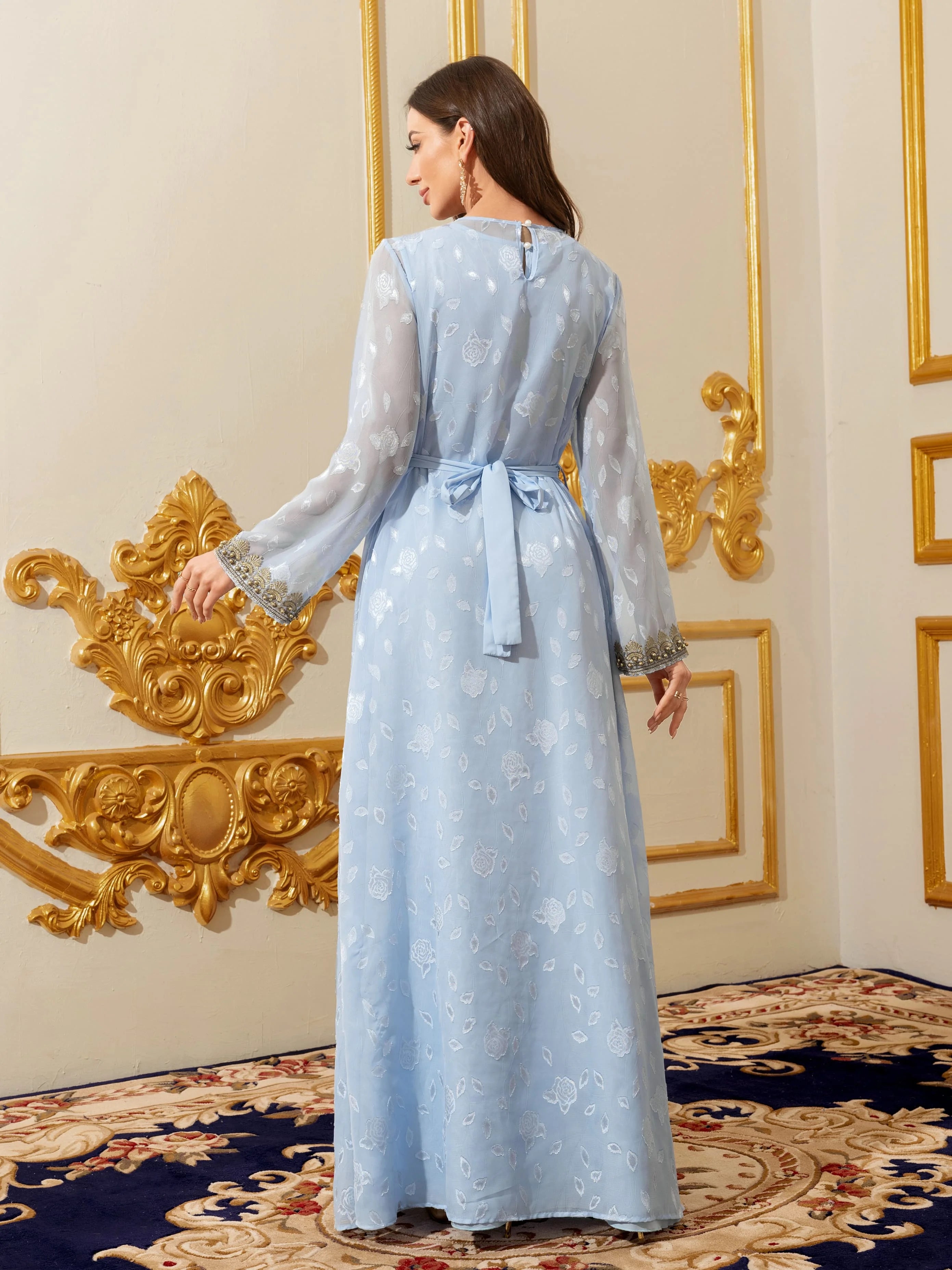 Moroccan Floral Kaftan