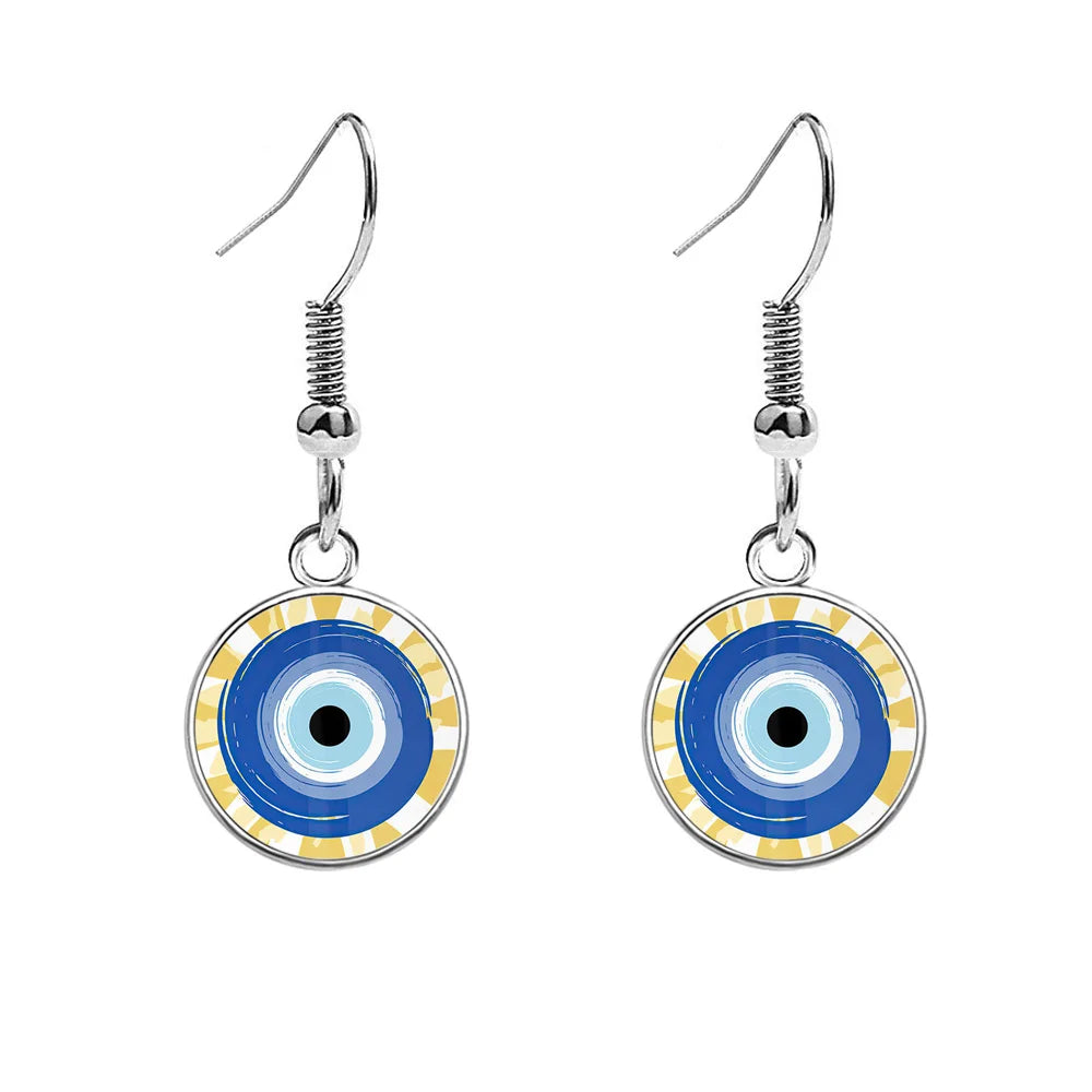 Nazar Evil Eye Earrings — Moroccan Talisman Drops