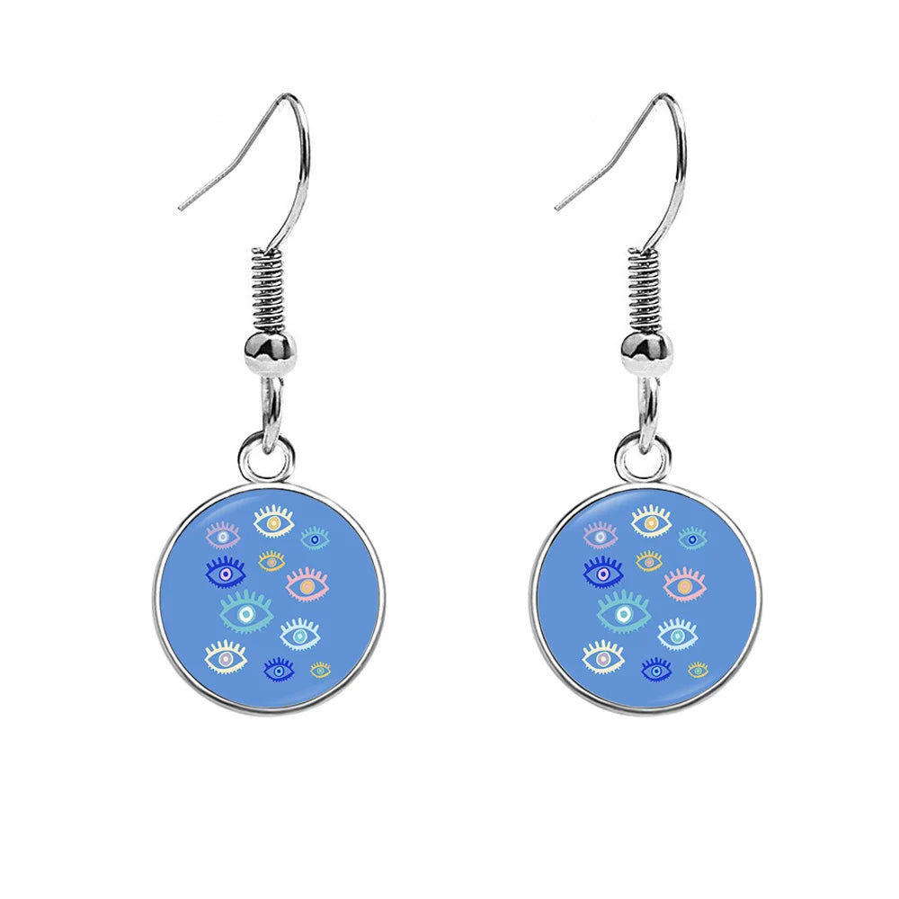Nazar Evil Eye Earrings — Moroccan Talisman Drops